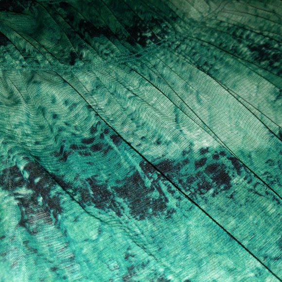 4/$20 | Penningtons Wear With a Smile - Green Semi-Sheer Blouse Top - Picture 5 of 7